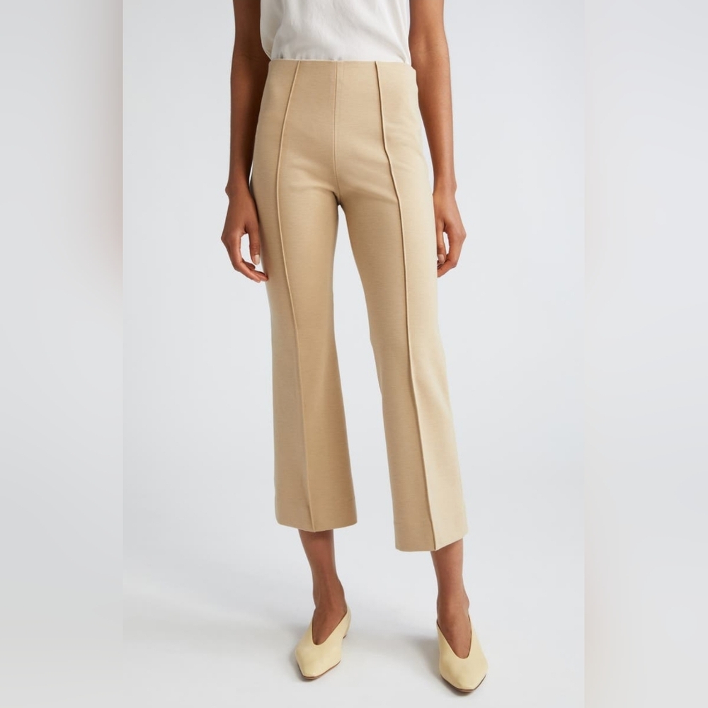 ATM Anthony Thomas Melillo Ponte Knit Kick Flare Stretch Cropped‎ Pants